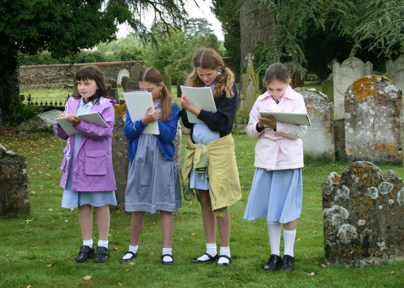Sketching Aldingbourne Church